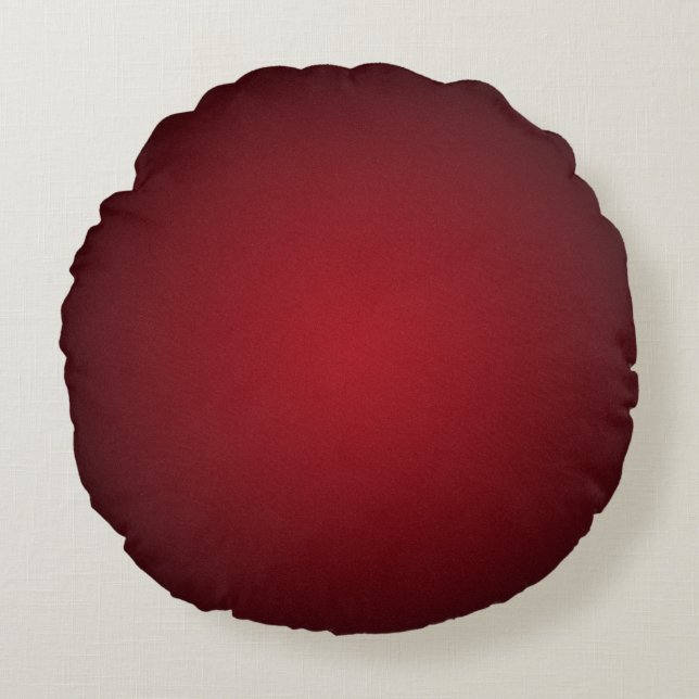 Coussins Ronds Vignette rouge-noir gris tendance (Devant)
