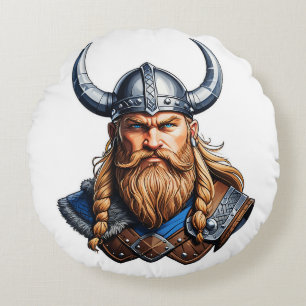 Coussins Ronds Vikings Homme Nordique
