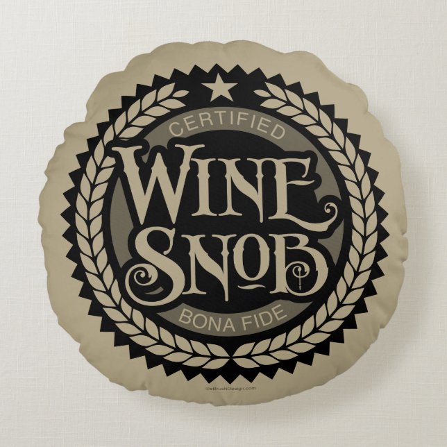 Coussins Ronds Vine Snob Round Pillow (Devant)