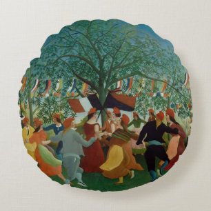Coussins Ronds Vintage Henri Rousseau Centenaire de l'indépendanc