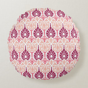 Coussins Ronds Vintage Indien orne sans couture motif. Est