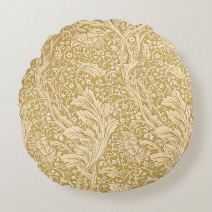 Coussins Ronds Vintage William Morris Arcadia Or Sans Couture