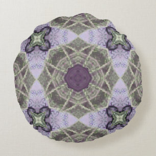 Coussins Ronds Violet Olive