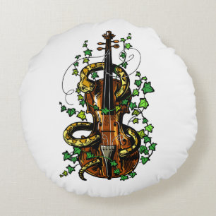 Coussins Ronds Violon et serpent