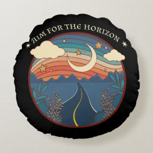 Coussins Ronds Viser l'horizon voyage nature roadtrip