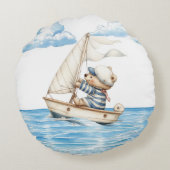 Coussins Ronds Voilier Teddy Bear (Dos)