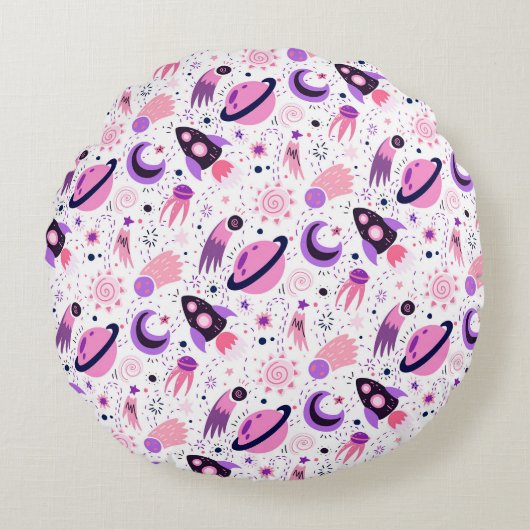 Coussins Ronds Volez dans l'espace ! (Devant)