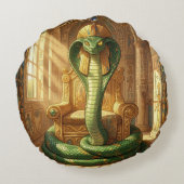 Coussins Ronds Wadjet – Ägyptische Schlangengöttin´5 (Dos)