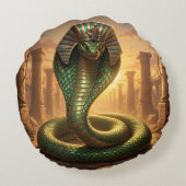 Coussins Ronds Wadjet – Ägyptische Schlangengöttin´6 (Dos)