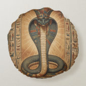 Coussins Ronds Wadjet – Ägyptische Schlangengöttin´7 (Dos)