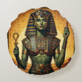 Coussins Ronds Wadjet – Egyptian Cobra Goddess´4 (Dos)