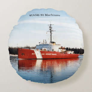 Coussins Ronds WAGB 83 Lecteur de jetons rouges Mackinaw