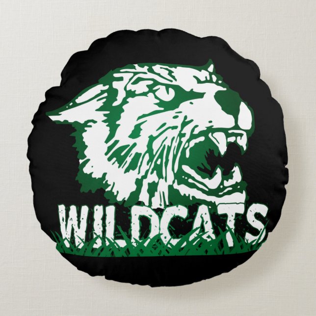 Coussins Ronds Wayland Union Wildcats #4 (Devant)