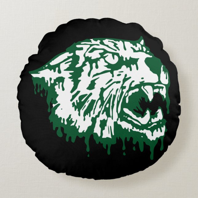 Coussins Ronds Wayland Union Wildcats #6 (Devant)