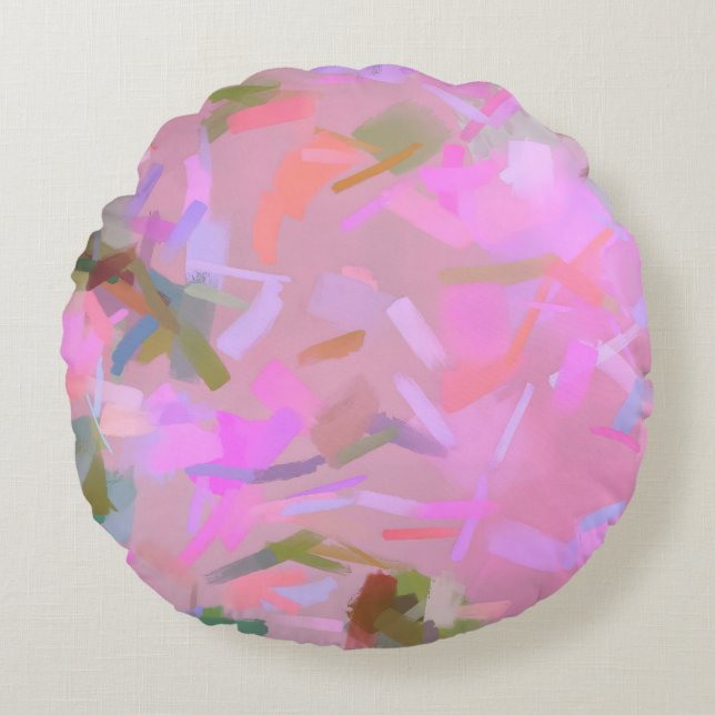 Coussins Ronds Whispers En Rose (Devant)