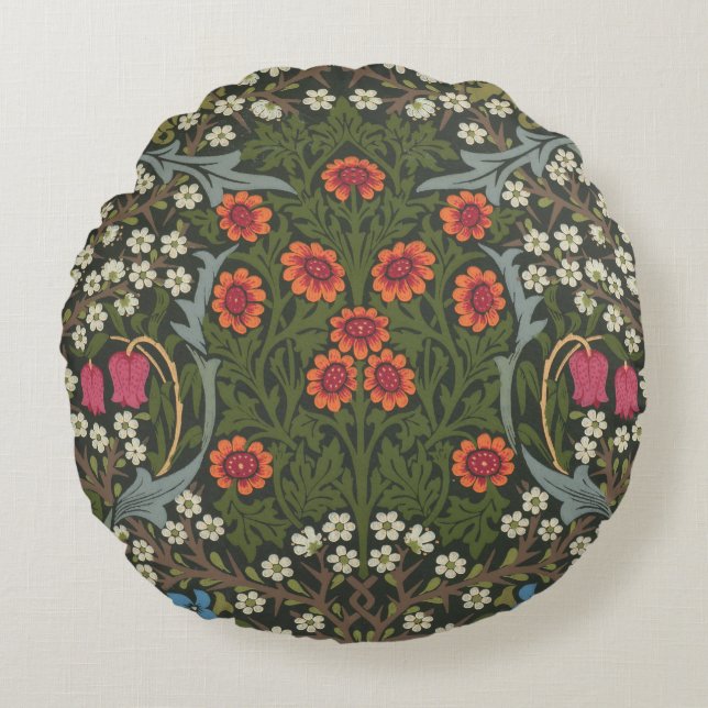 Coussins Ronds William Morris Blackthorn Garden Flower Classic (Devant)