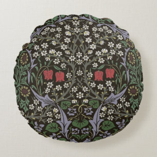 Coussins Ronds William Morris Blackthorn Tapisserie Florale