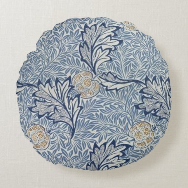 Coussins Ronds William Morris Flower Floral Design (Devant)