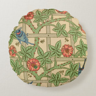 Coussins Ronds William Morris Trellis Design classique de papier