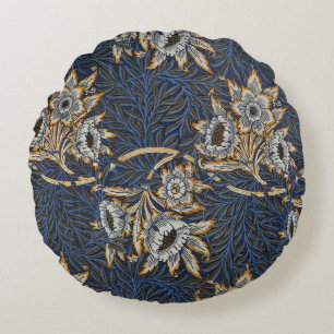 Coussins Ronds william morris tulip and willow tapestry pattern