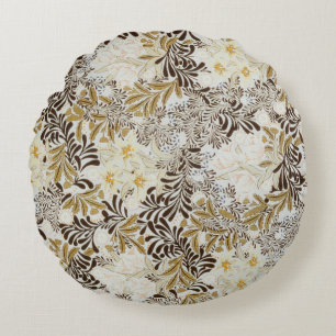 Coussins Ronds William Morris Vintage Hyacinthe Floral Art Nouvea
