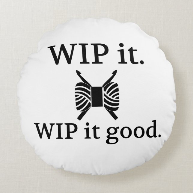 Coussins Ronds WIP It Good Crafts Crochet (Devant)