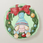 Coussins Ronds Wreath de Noël (Dos)