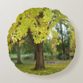 Coussins Ronds Yellow Gingko (Devant)
