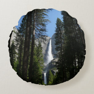 Coussins Ronds Yosemite Falls et Woods Paysage Photographie