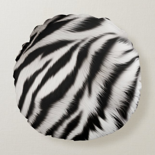 Coussins Ronds Zebra & Leopard (Devant)