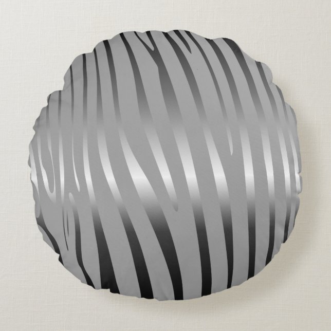 Coussins Ronds Zincident Zebra (Devant)