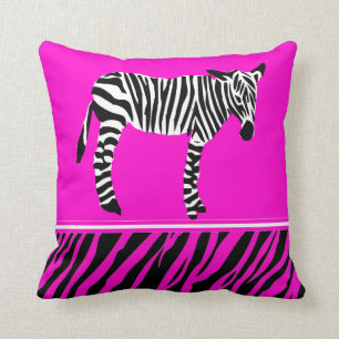 coussins roses lumineux de coussin d'impression de