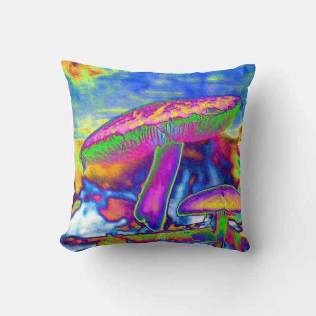 Coussins Trippy hippies de Dippie 'Shrooms (Recto)