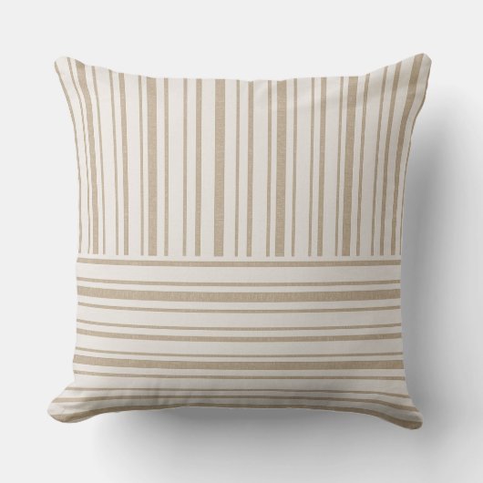 Coussins - Tuscany Rayure Design Beige 2 (Recto)