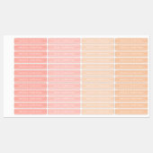 Coute Stitches Ribbon Pastel étanche Nom Étiquette (Feuille)