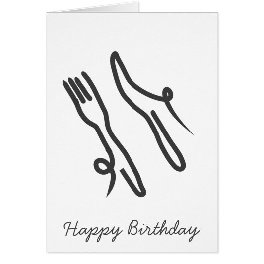 Couteau alimentaire et fourche moderne gris et bla (Devant)