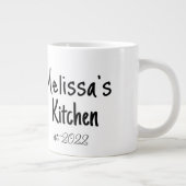 Couteau Chefs Et Casquette Monogramme Mug Café (Droite)