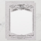 Couteau de fourche fantaisie menu de Noël en-tête (Devant / Derrière)