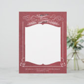 Couteau de fourche fantaisie menu de Noël en-tête (Debout devant)