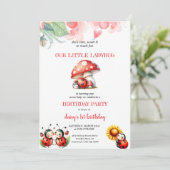 COUTEAU LADYBUG ANNIVERSAIRE INVITATION À LA FÊTE (Debout devant)