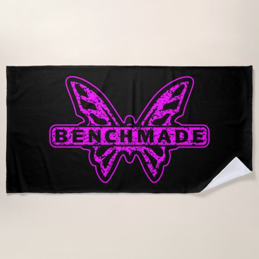 Couteaux à Benchmade Neon Papillon rose serviette  (Devant)