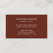 Couteaux croisés Boucher Viande Carte de visite de (Dos)