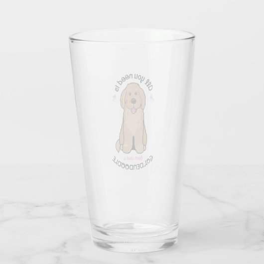 Couteaux de verre Goldendoodle (Dos)