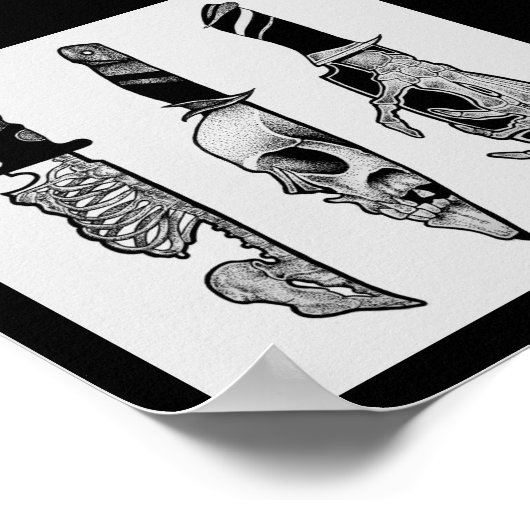 Couteaux d'horreur, style d'attelage - impression (Coin)