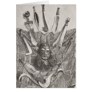 Couteaux, masque et tapis du Congo supérieur