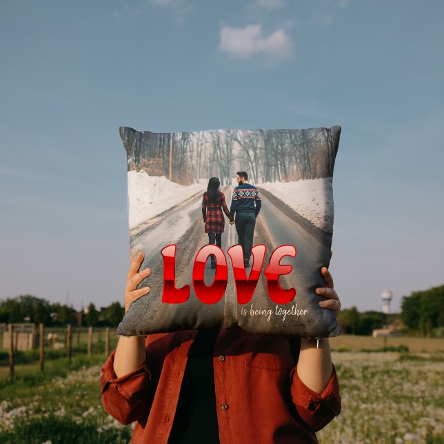 Coutume Amour Simple Photo Jeu Oreiller (Créateur téléchargé)