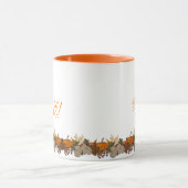 Coutume Bonjour Automne Saison Café Mug (Centre)