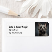 Coutume Cairn Terrier Étiquette de adresse de chie (En situation)