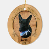 Coutume commandée en ornement affectueux de chien (Gauche)