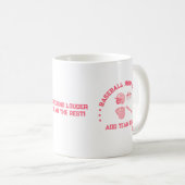 Coutume de baseball Maman Squad Mug | Cadeau parfa (Devant droit)